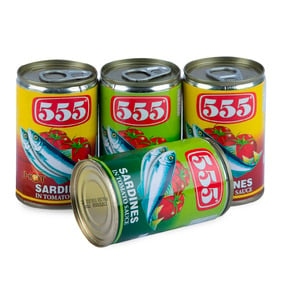 555 Sardines Assorted 4 x 155g