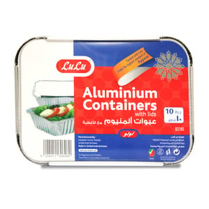 LuLu Aluminium Containers With Lids 10pcs