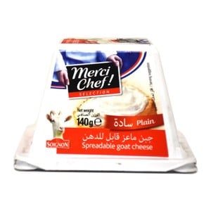 Merci Chef Plain Spreadable Goat Cheese 140 g