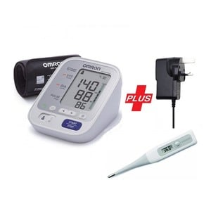 أومرون جهاز قياس ضغط الدم M3 + أمرون مقياس الحرارة + شاحن