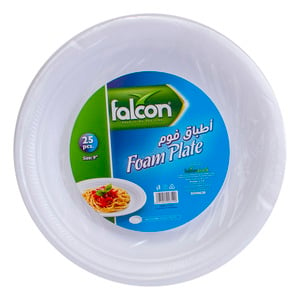 Falcon Foam Plate 25pcs