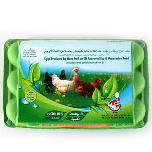 Organic Fed Hen Eggs 15pcs