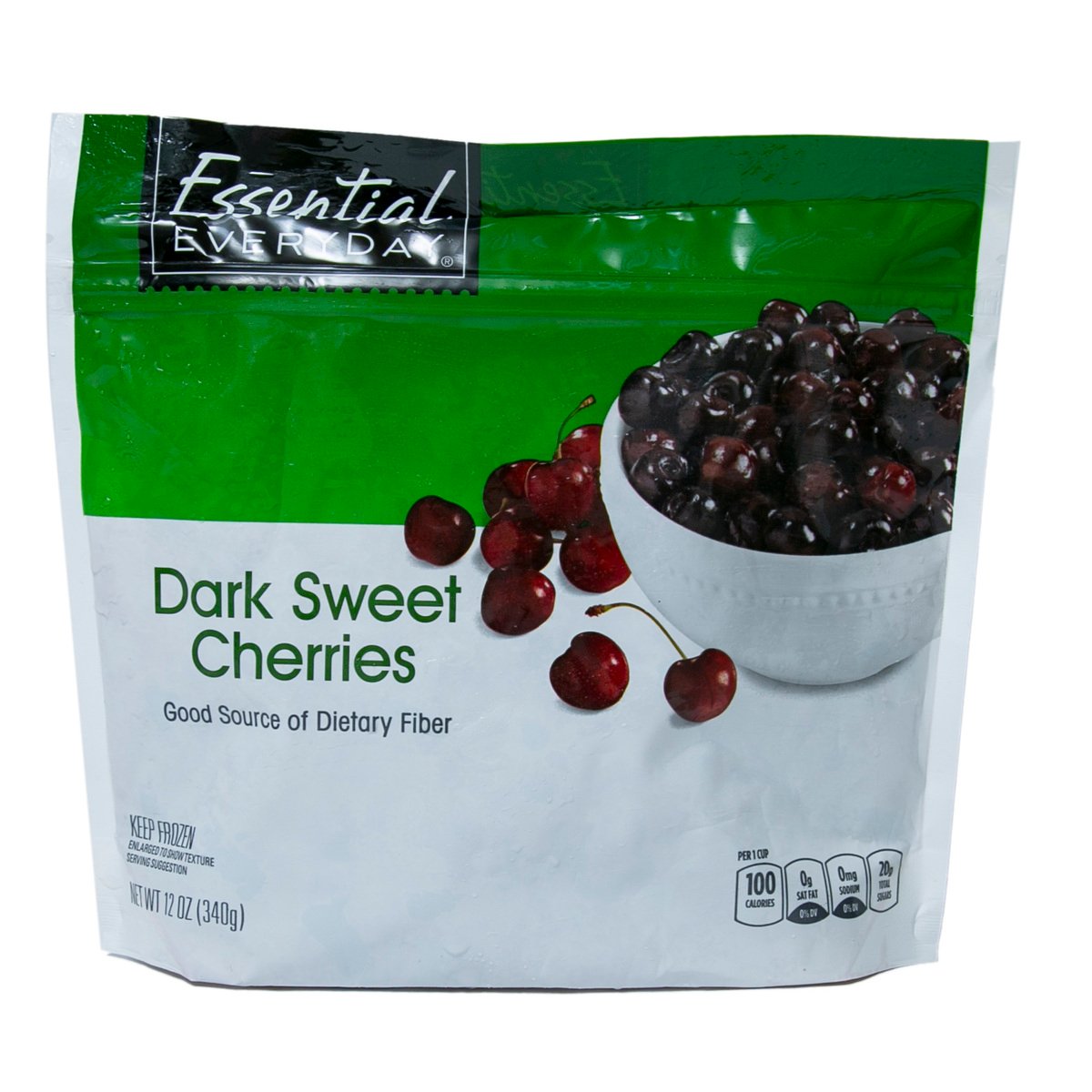 Essential Everyday Dark Sweet Cherries 340g