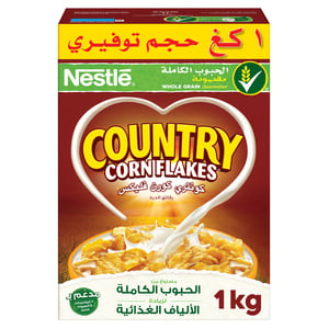 اشتري قم بشراء نستلة كونتري رقائق الإفطار 1 كجم Online at Best Price من الموقع - من لولو هايبر ماركت Corn Flakes في السعودية