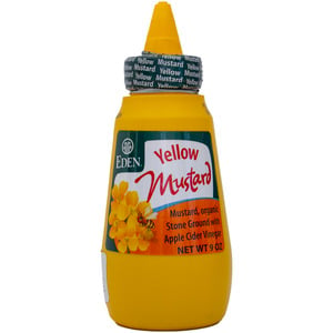 Eden Organic Yellow Mustard with Apple Cider Vinegar 9oz
