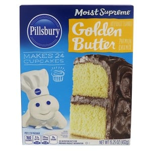 Buy Pillsbury Moist Supreme Golden Butter Premium Cake Mix 432 g Online at Best Price | Cake & Dessert Mixes | Lulu UAE in UAE
