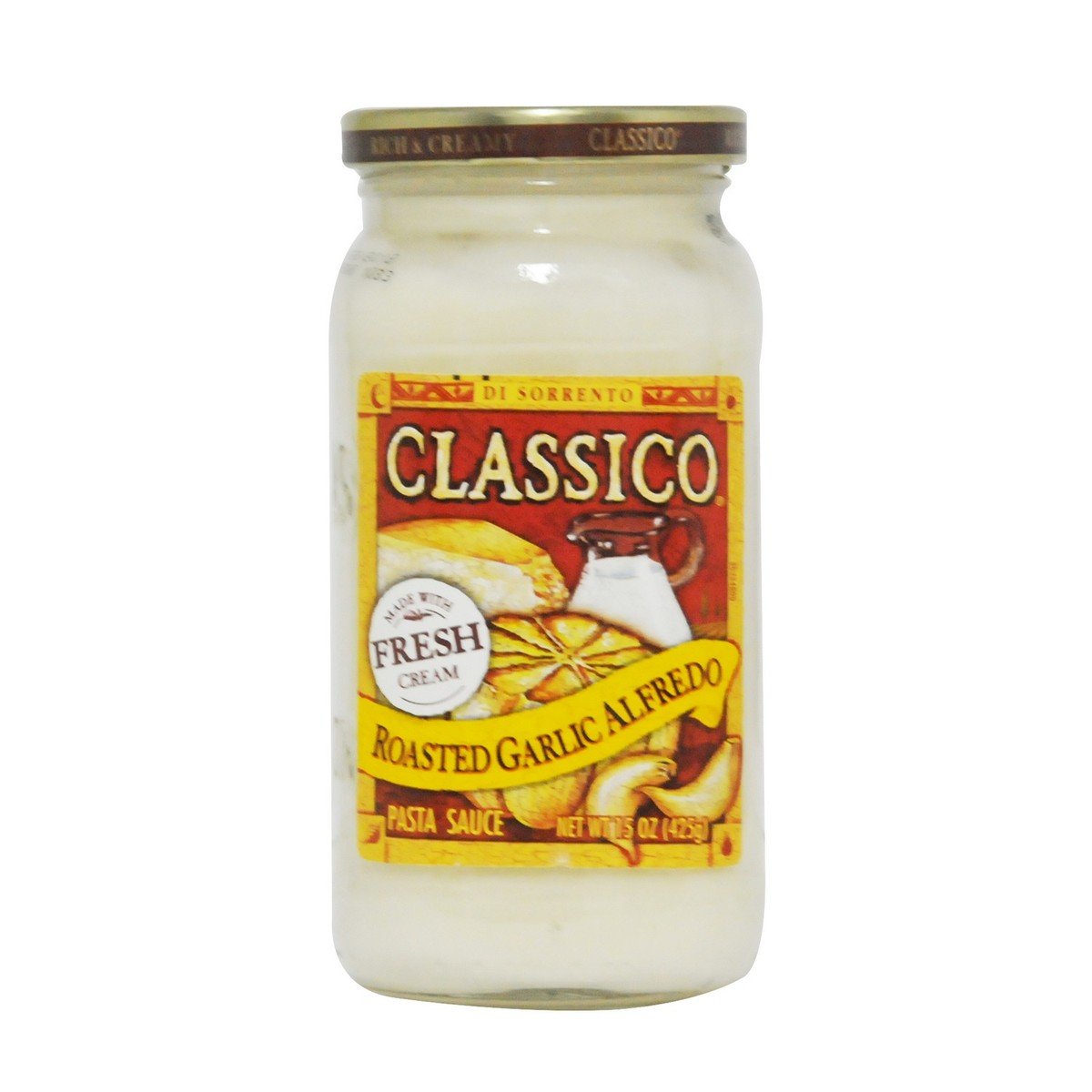 Buy Classico Roasted Garlic Alfredo Pasta Sauce 425 g Online at Best Price | Cooking Sauce | Lulu Kuwait in UAE