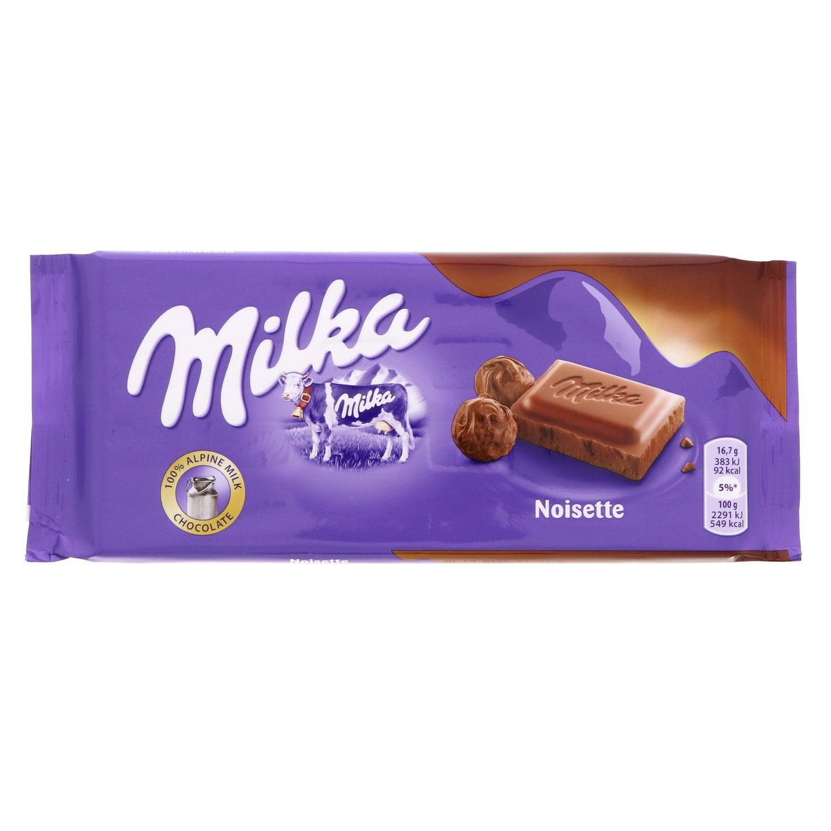 ميلكا شوكولاتة حليب بالبندق 100 جم