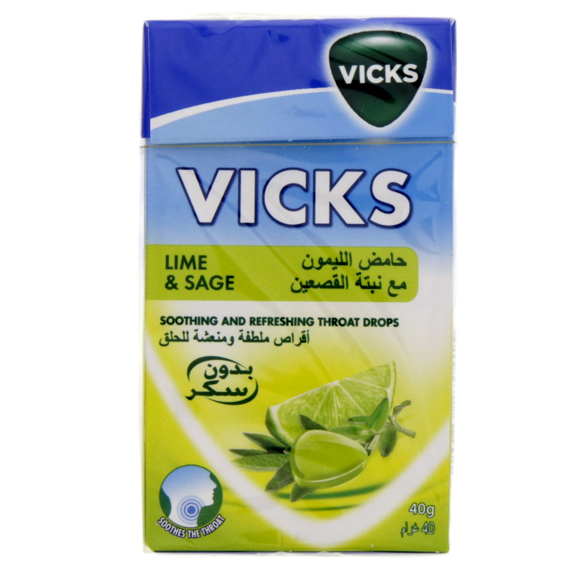 Vicks Lime & Sage Throat Drops 40 g