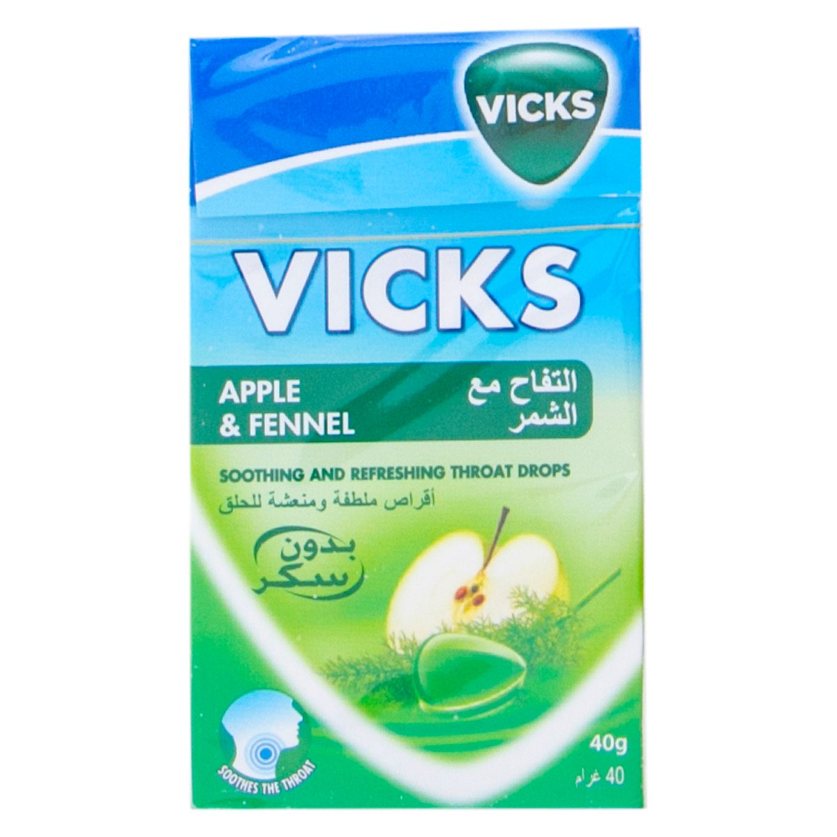 Vicks Drops Apple & Fennel 40g