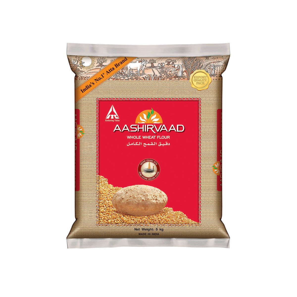 Aashirvaad Whole Wheat Flour Shudh Chakki Atta 5kg