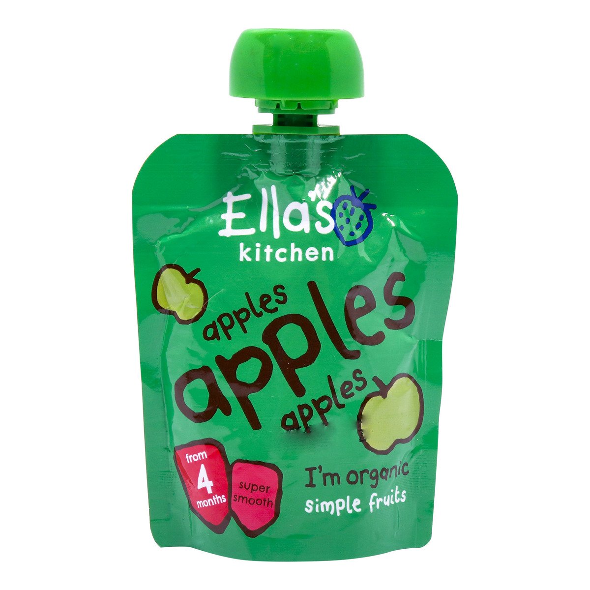 Ella's Kitchen, 100 Organic Baby Food Apples, 70 g