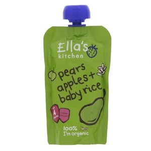 Ella's Kitchen Organic Pears Applest Baby Rice 120g