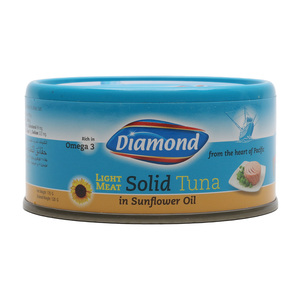 Diamond Solid Light Meat Tuna In Sunflower Oil 170g
