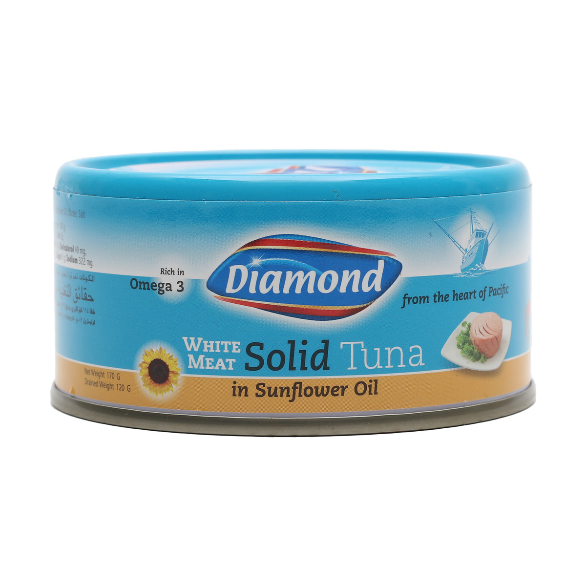 Diamond Solid White Meat Tuna In Sunflower Oil 170g