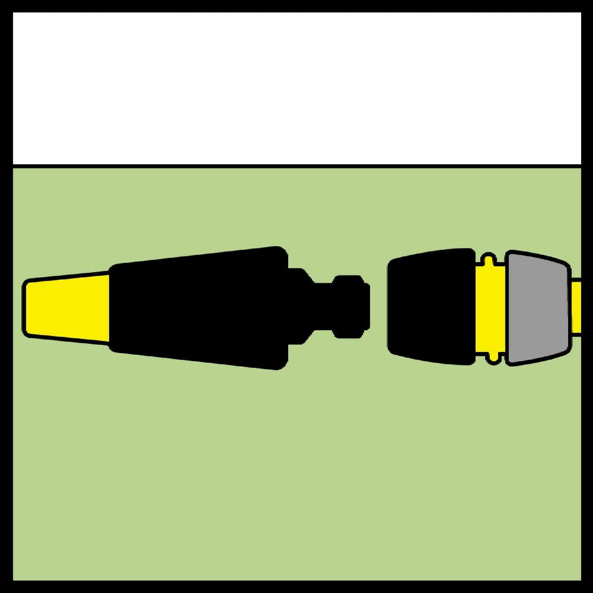 Karcher Universal Hose Coupling Plus, Yellow / Black, 26451930
