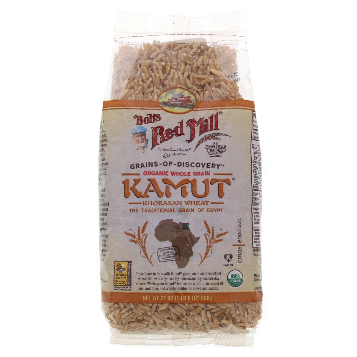 Bob's Red Mill Organic Whole Grain Kamut Khorasan Wheat 680 g