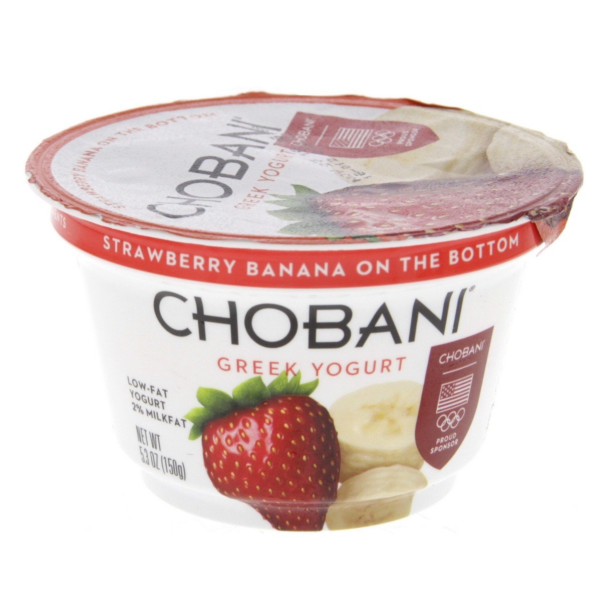 Chobani Low Fat Greek Yogurt Strawberry And Banana 150 g