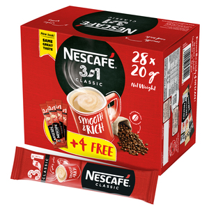 Nescafe 3in1 Classic Coffee 20g x 24+4