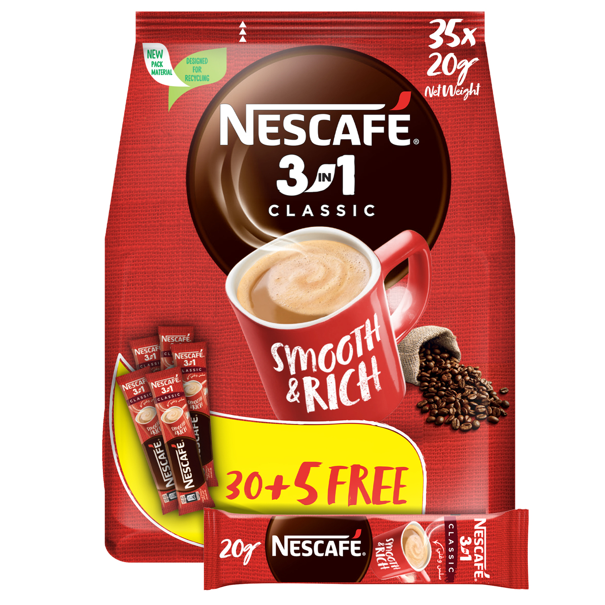 Nescafe 3in1 Classic Coffee 20 g 30+5 Online at Best Price, Coffee