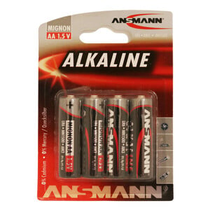 Ansmann Alkaline Red Battery AA 4pcs LR6
