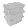 Elianware Multipurpose Food Container Rectangular Grey 3pcs