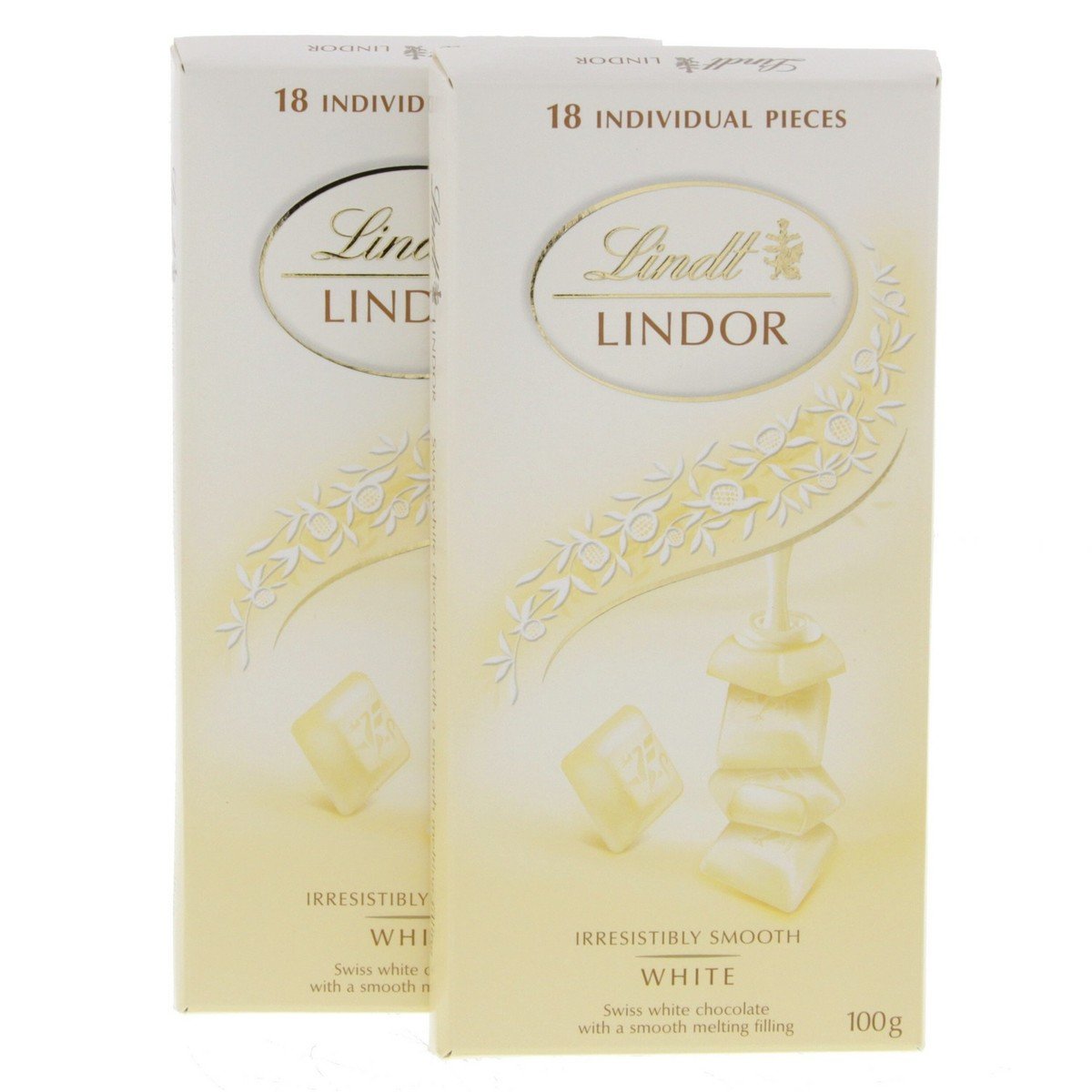 Lindt Lindor White Chocolate Value Pack 2 x 100 g