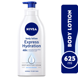 Nivea Body Lotion Express Hydration Sea Minerals Normal To Dry Skin 625 ml