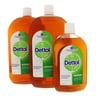 Dettol Antiseptic Disinfectant 2 x 1Litre + 500ml