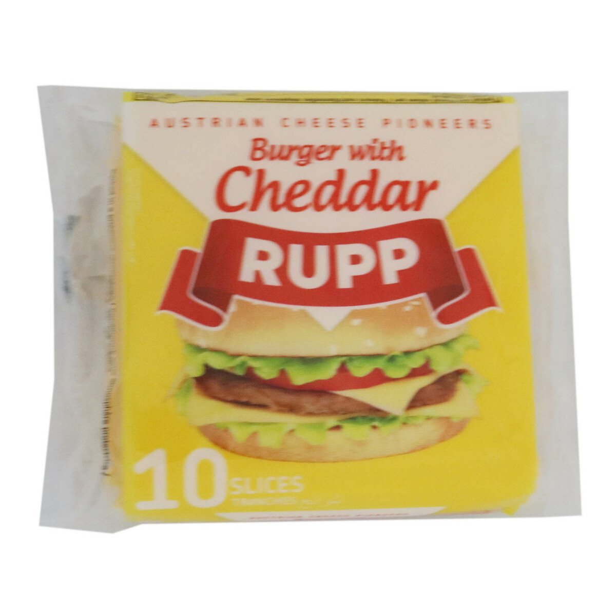 Rupp Burger With Cheddar Slice Cheese 200g