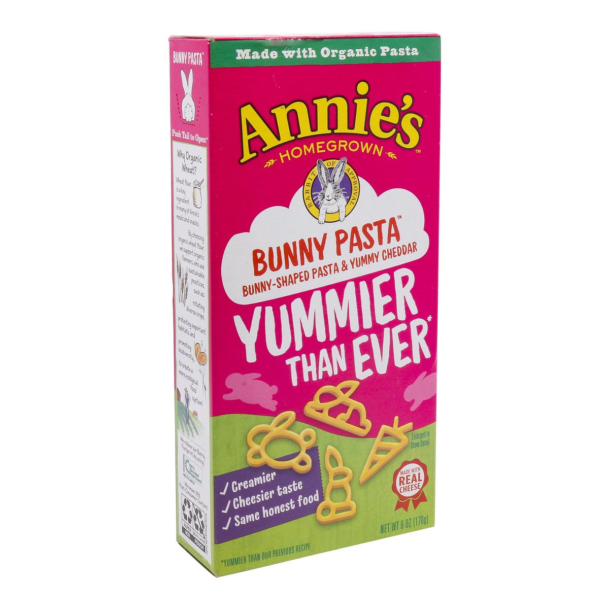 Annie's Bunny Shaped Pasta & Yummy Cheddar 170 g