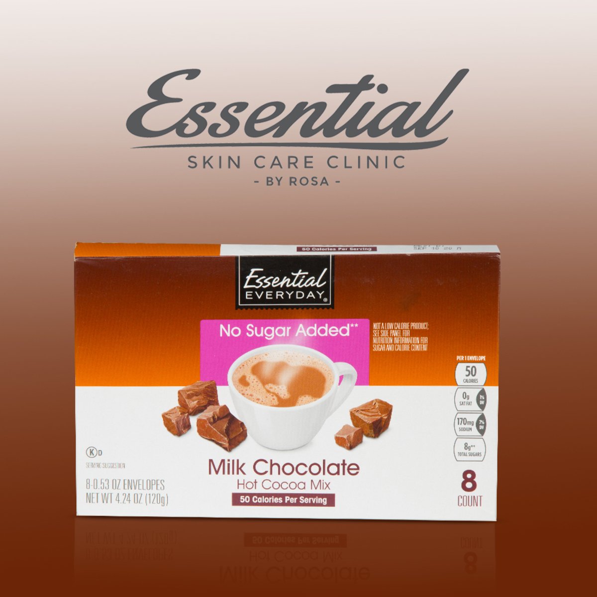 ايسنشال ايفري داي حليب الشوكولاتة خليط بنكهة الكاكاو ١٢٨ جم