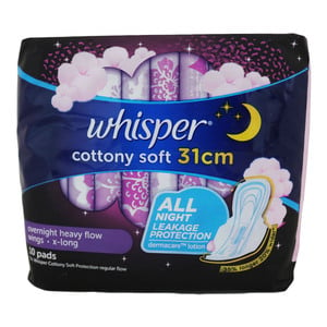 Whisper Cottony Soft Ovn 31 Cm 10's