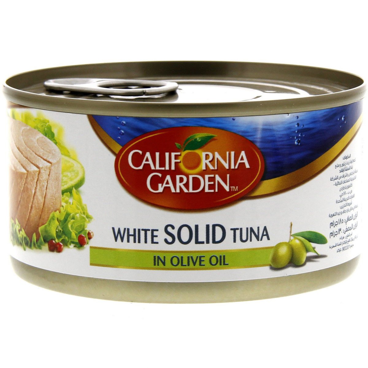 California Garden Canned White Tuna Solid In Olive Oil 185 g