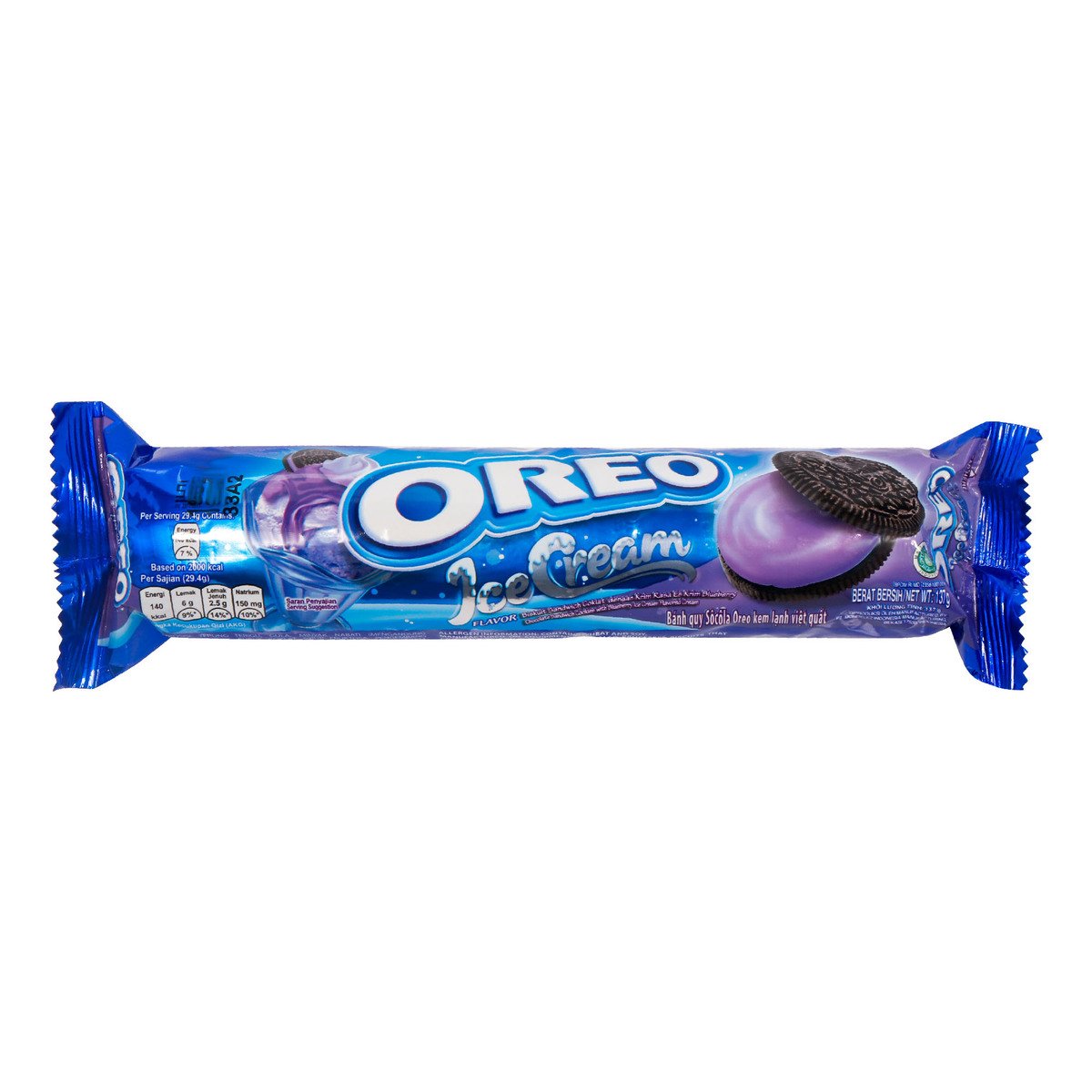 Oreo Blueberry Ice Cream Flavored Cream Biscuit 119.6 g