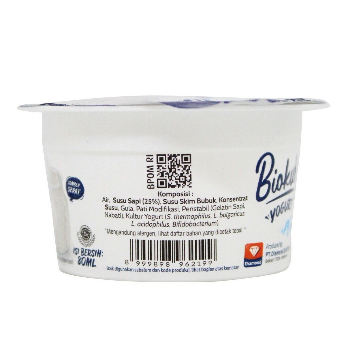Biokul Yogurt Greek Plain 80ml
