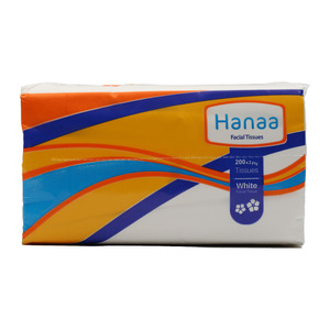 Hanaa White Facial Tissue 2ply 200 Sheet