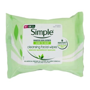 Simple Cleansing Facial Wipes 25pcs