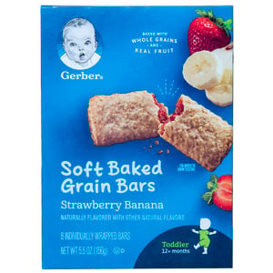 Gerber Soft Baked Grain Bar Strawberry & Banana 156 g