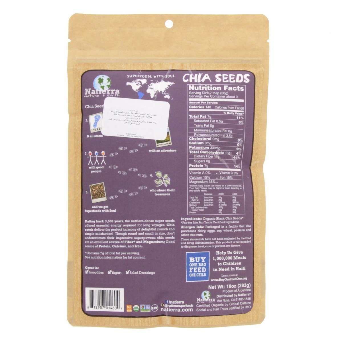 Himalania Chia Seeds Organic And Fair Trade Chia Seeds 283 g