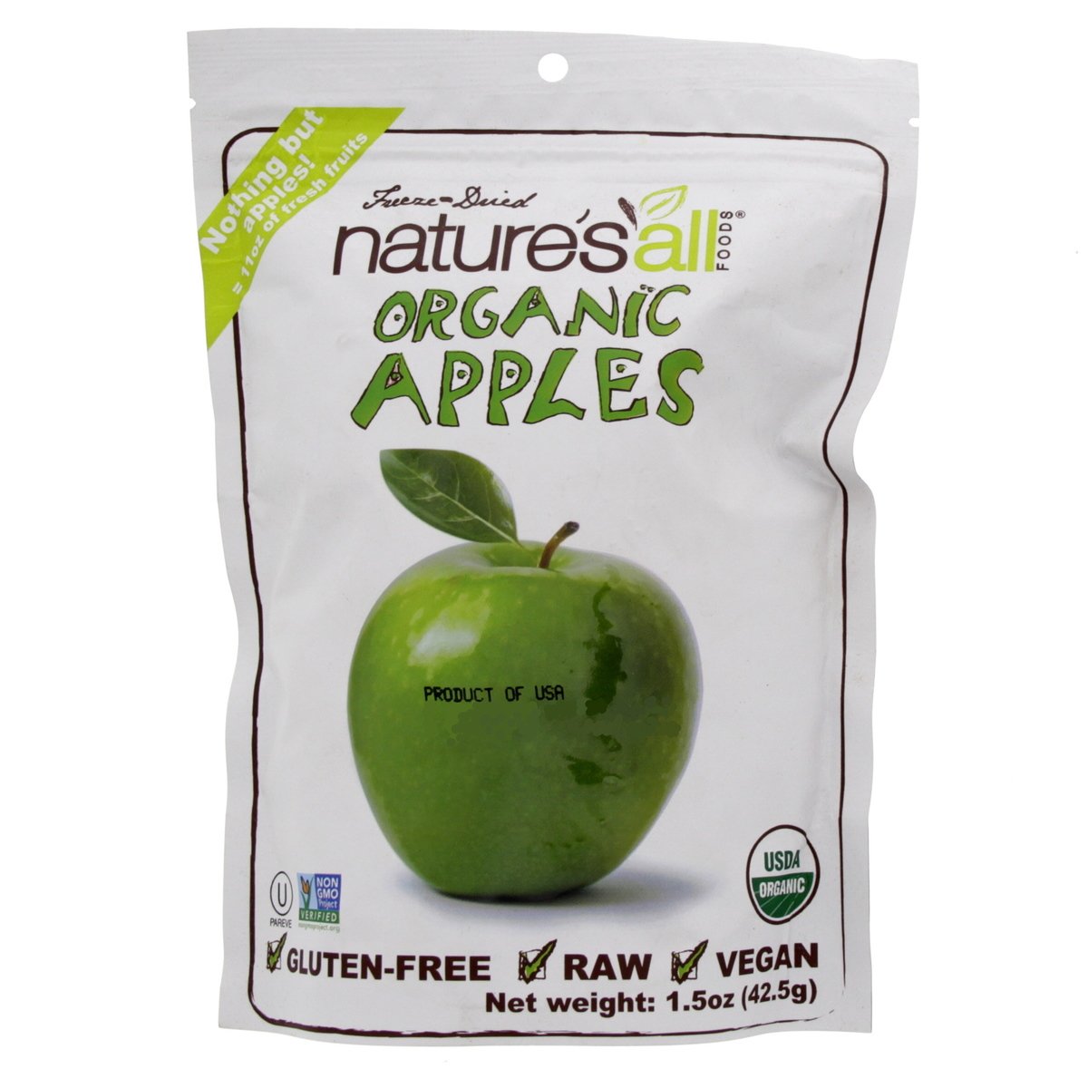 Natures All Organic Apples 42.5g