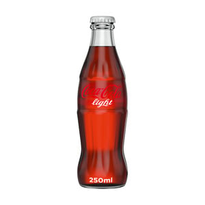 اشتري قم بشراء كوكاكولا لايت 250مل Online at Best Price من الموقع - من لولو هايبر ماركت Cola Bottle في السعودية