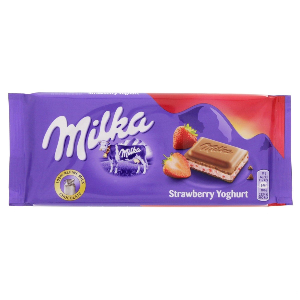 Milka Chocolate Strawberry Yoghurt 100 g Online at Best Price, Covrd  Choco.Bars&Tab