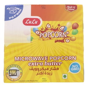 LuLu Microwave Popcorn Extra Butter 100 g