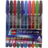 Cello Ball PenTri-Mate Neo10's Assorted Color Ink 8129
