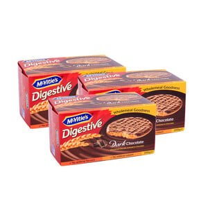 McVitie's Digestive Biscuits Dark Chocolate Plain 3 x 200 g