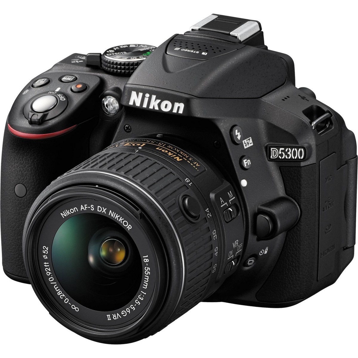 نيكون كاميرا  دي اس ال ار أسود 18-55ملم D5300
