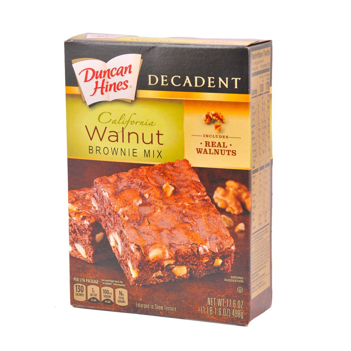 Duncan Hines Walnut Decadent Brownie Mix 498 g