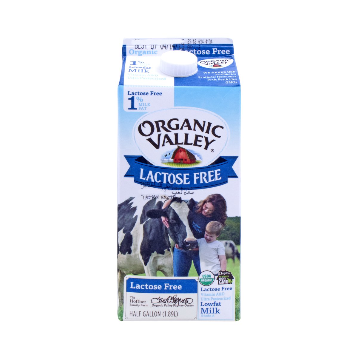 Organic Valley Lactose Free Milk Low Fat 1.89Litre