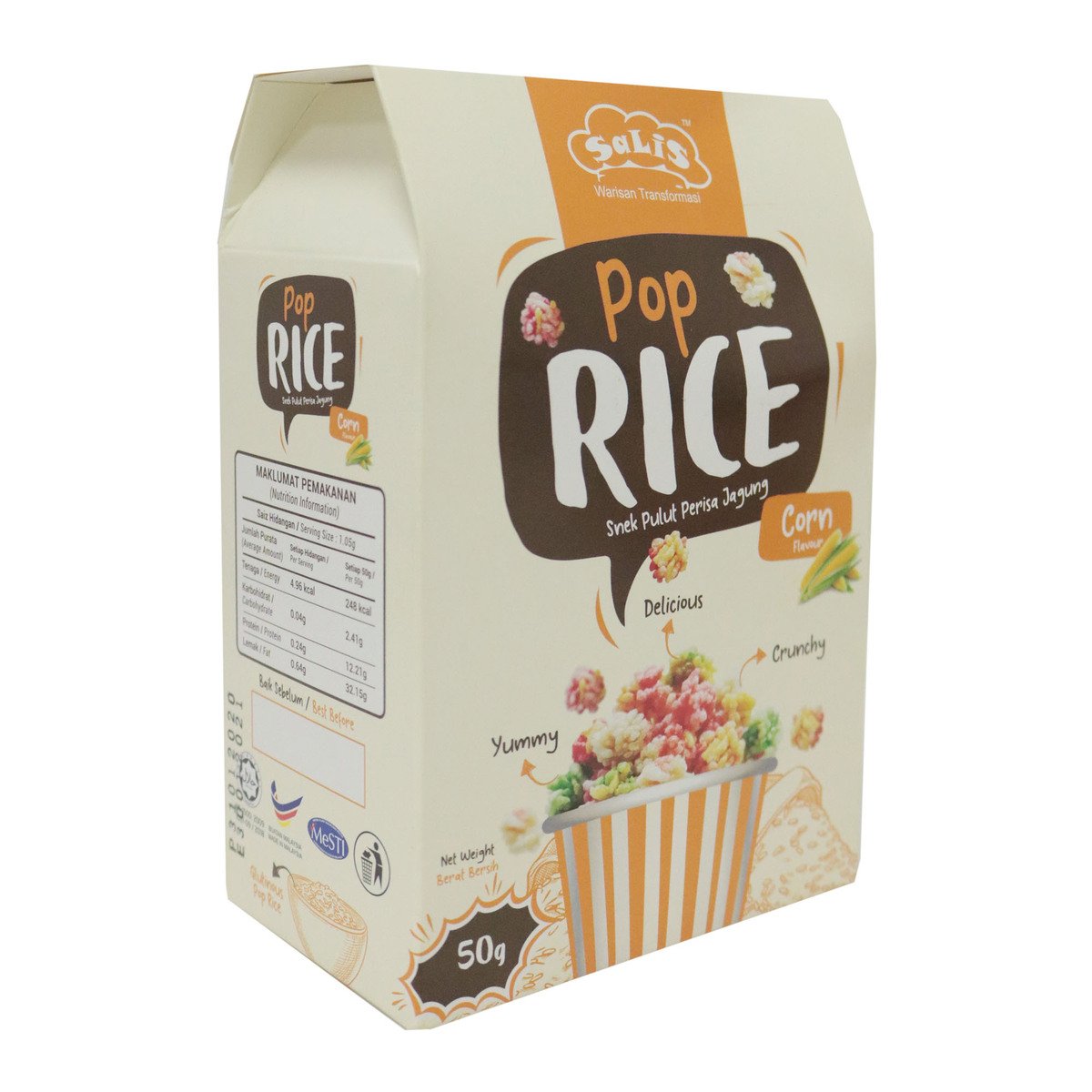 Salis Pop Rice Corn 50g